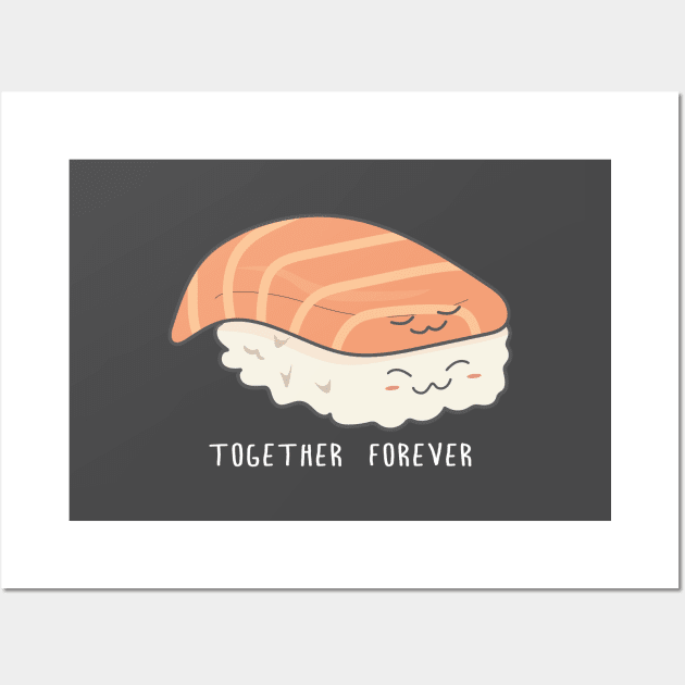 Together Forever - sushi Wall Art by Sassify